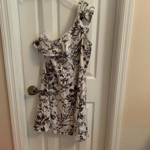 Banana republic floral one shoulder dress NWT